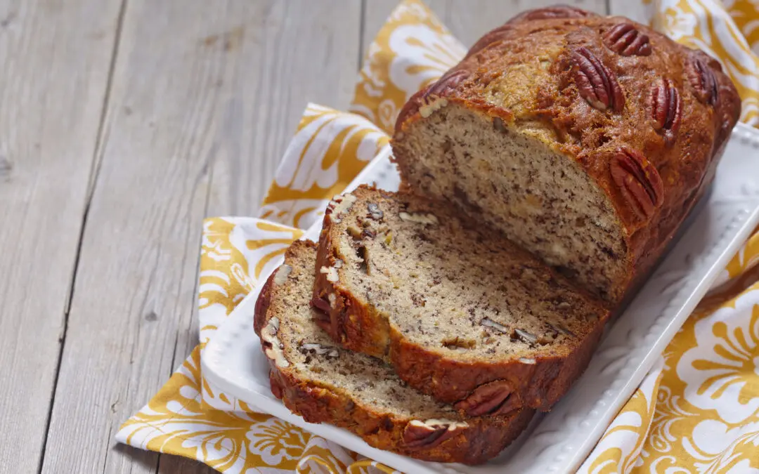 Banana Bread with Pecans and Raisins