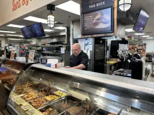 Chef Michael being the deli counter at the Cattleman's Store in Centerline, Michigan