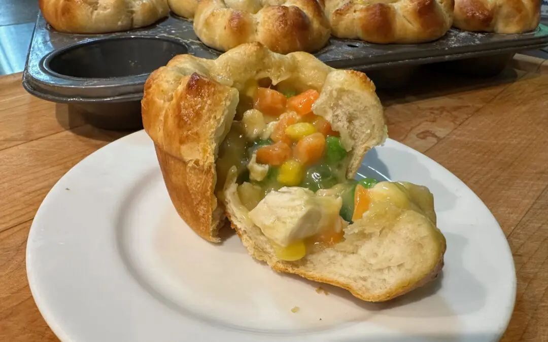 Rotisserie Chicken Pot Pie Muffin Cups