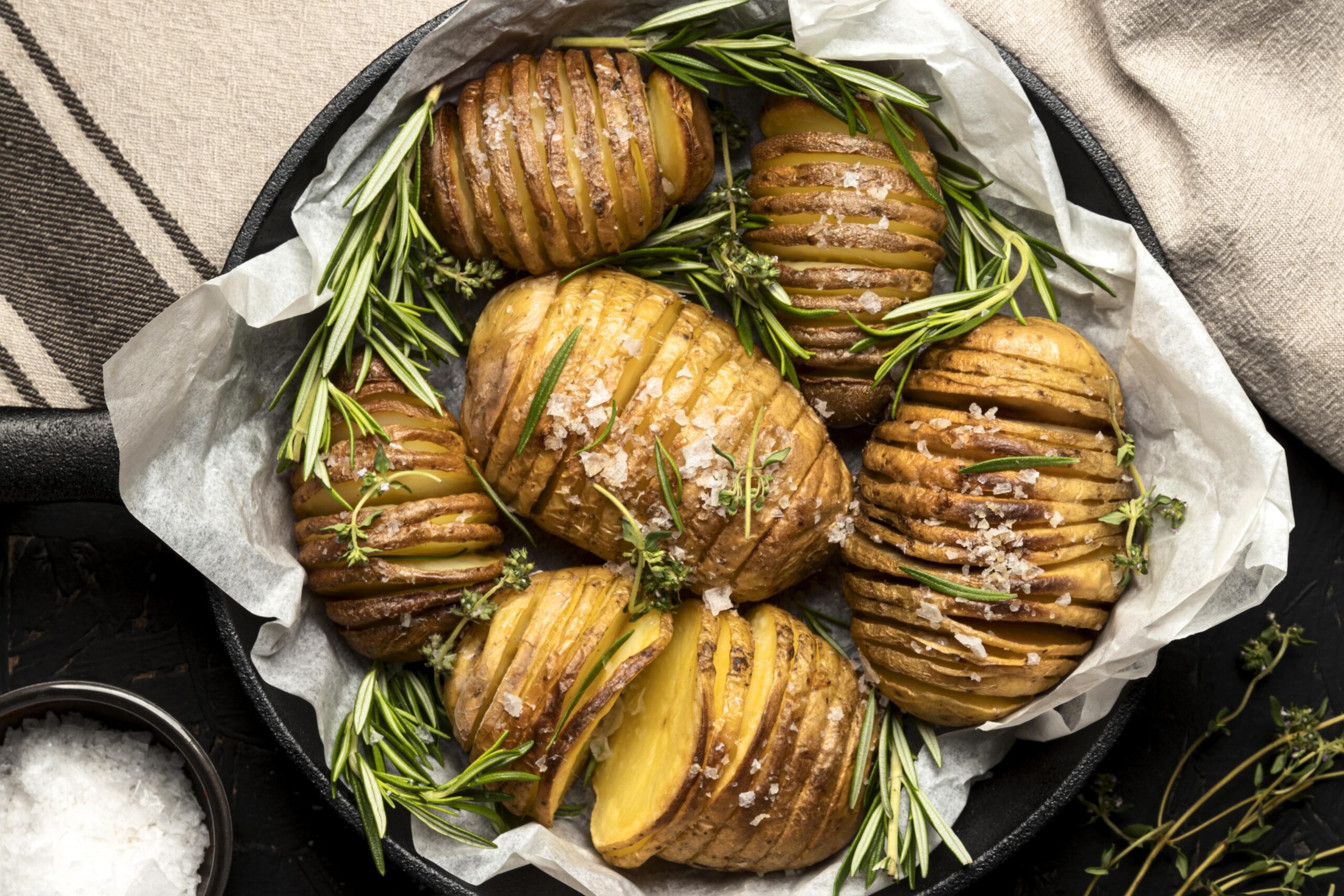 Rosemary-Garlic Hasselback Potatoes Recipe 