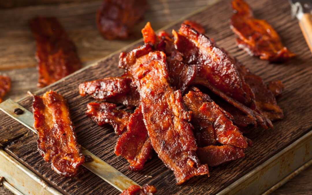 Candied Bacon with Maple Syrup & Brown Sugar