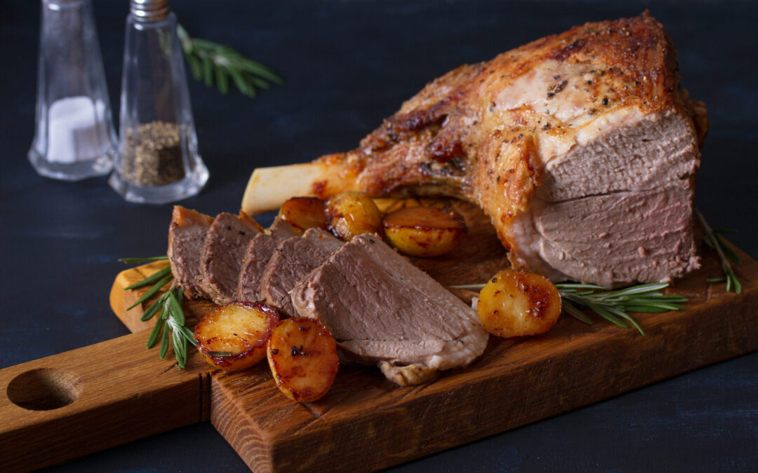 Roast Leg of Lamb a la Grecque