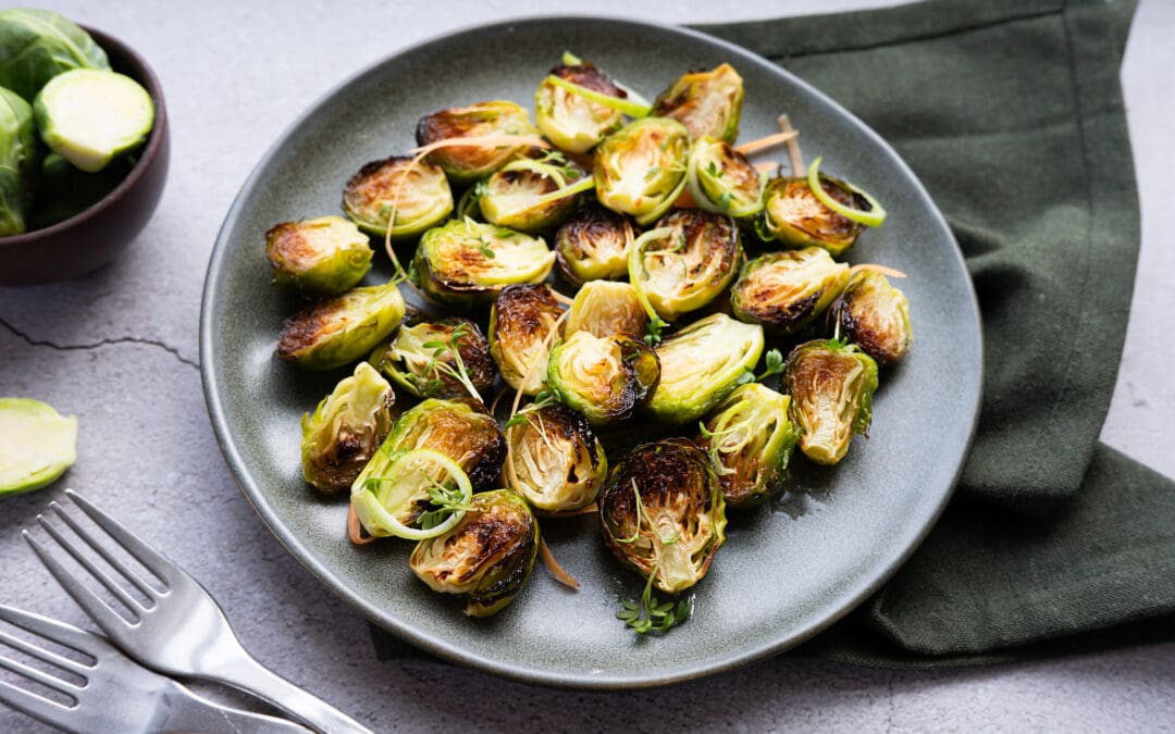 Roasted Brussels Sprouts with Rosemary, Honey and Balsamic Vinegar