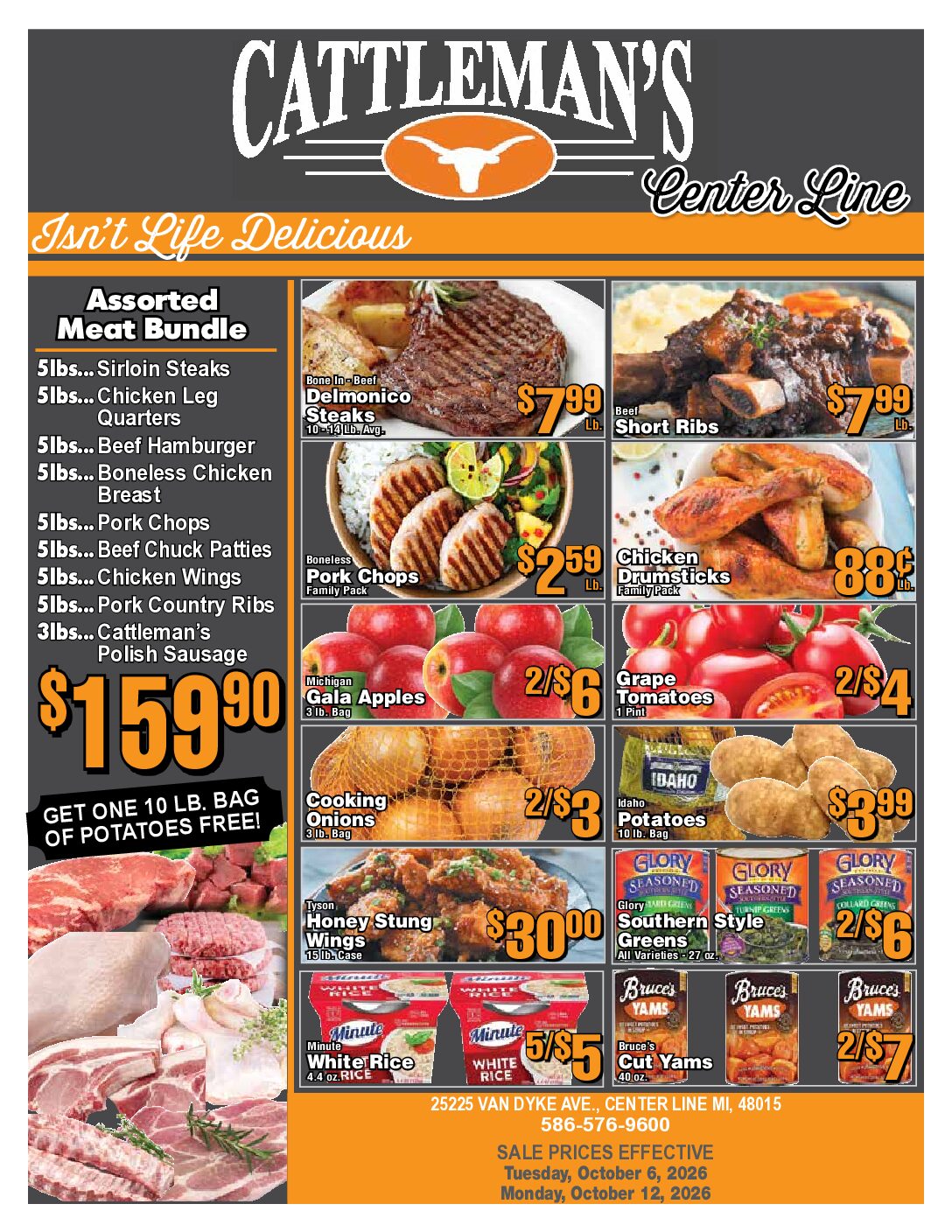 CattlemansAdCENTERLINE-October6-12 Cattleman's Meats Weekly Special Centerline
