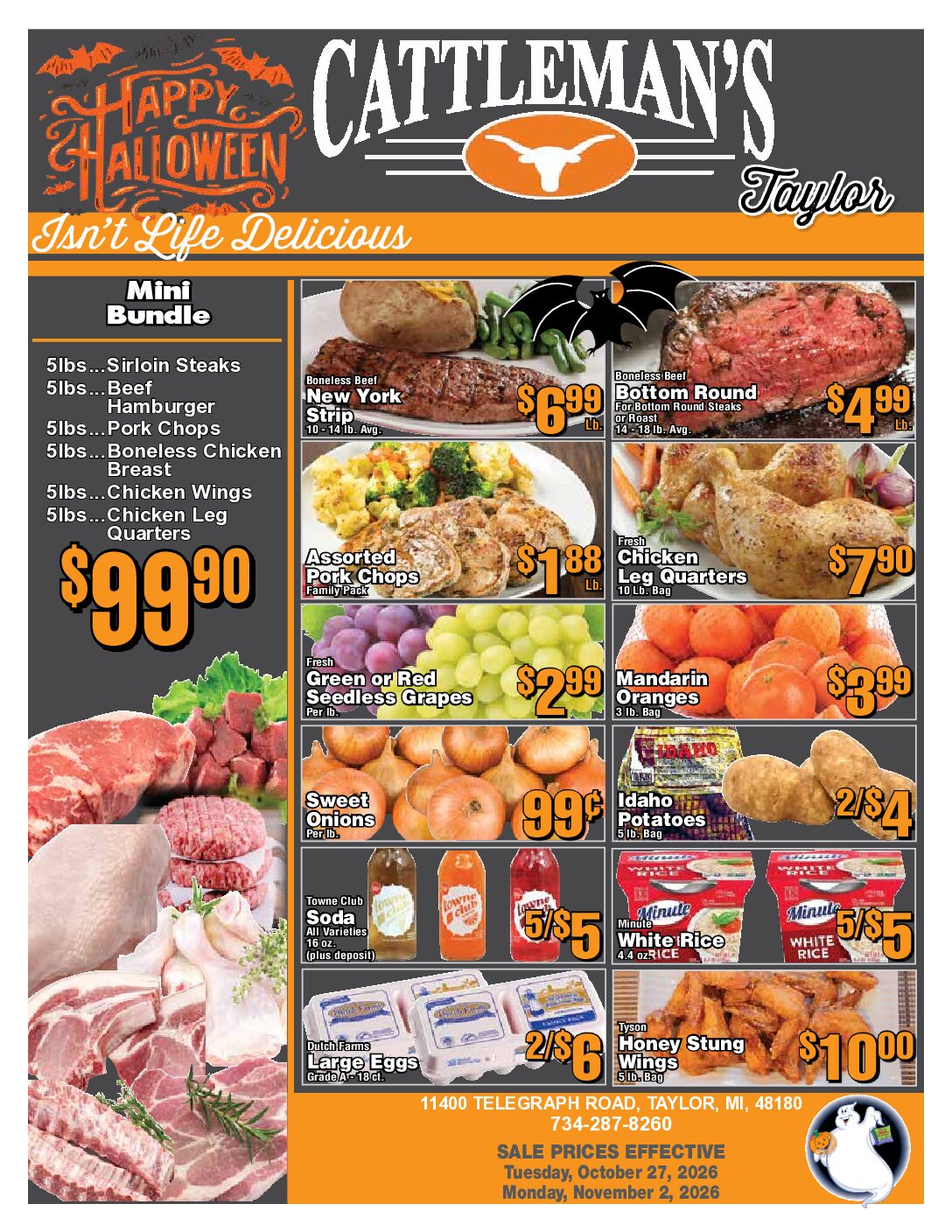 CattlemansAdTAYLOR-Oct27-Nov2 Cattleman's Meats Weekly Special Taylor