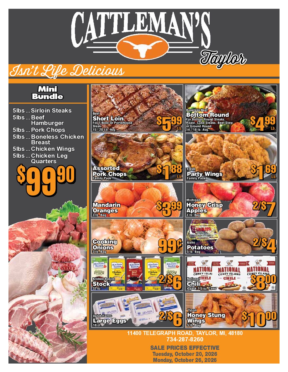 CattlemansAdTAYLOR-October20-26_26 Cattleman's Meats Weekly Special Taylor